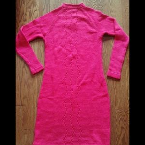Vintage fuchsia knit dress